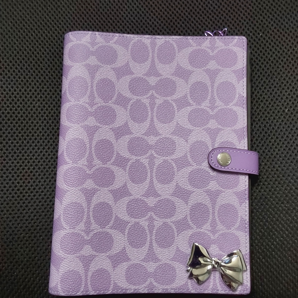 Coach Purple Signature Notebook